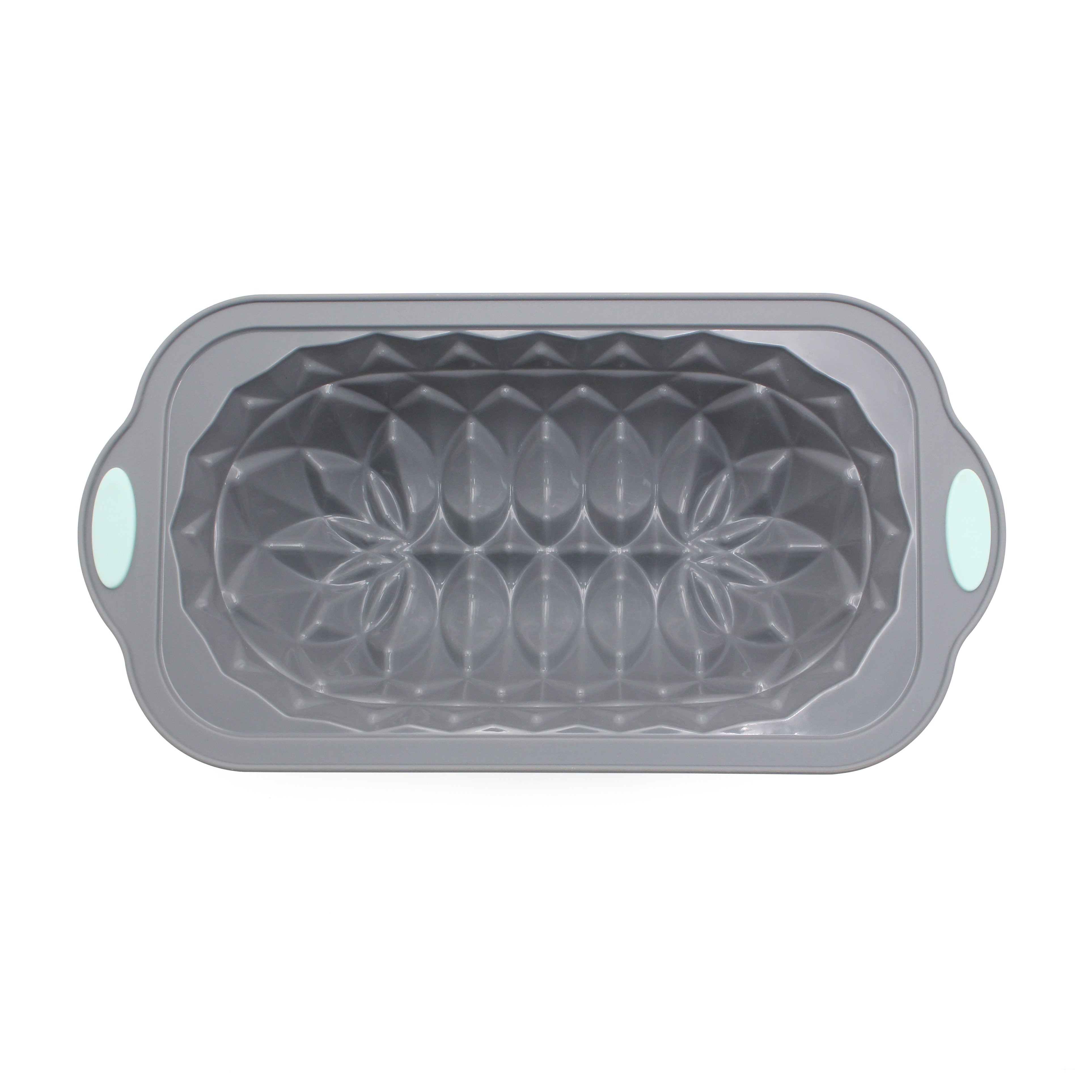 Small Two-Tone Nonstick Lotus Silicone Mould Easy to Use Hard Frame Baking Dish for Cake Dishwasher and Microwave Safe