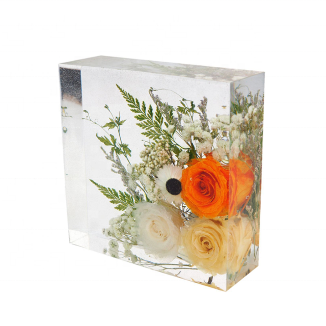 DLR737 Factory wholesale custom large size crystal epoxy resin geometry large cube specimen love round rectangle silicone mold