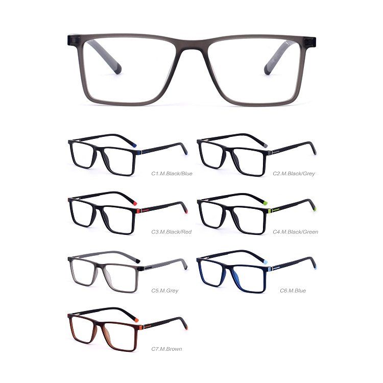 Nice Price 90305 Unisex Business Ultra Light Tr90 Rectangle Eyewear Optical Frames for Men