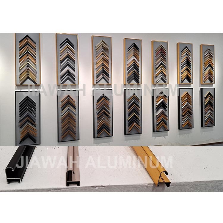 Anodize custom aluminum picture frame mouldings , aluminum binding picture frame aluminum oval wall hanging picture frame machen