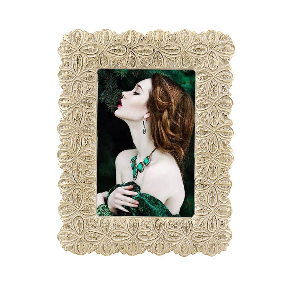 Baroque Vintage Resin Picture Frame Antiqued Photo Frame for Home Wall Decor for Jewelry Display and Hotel Decor