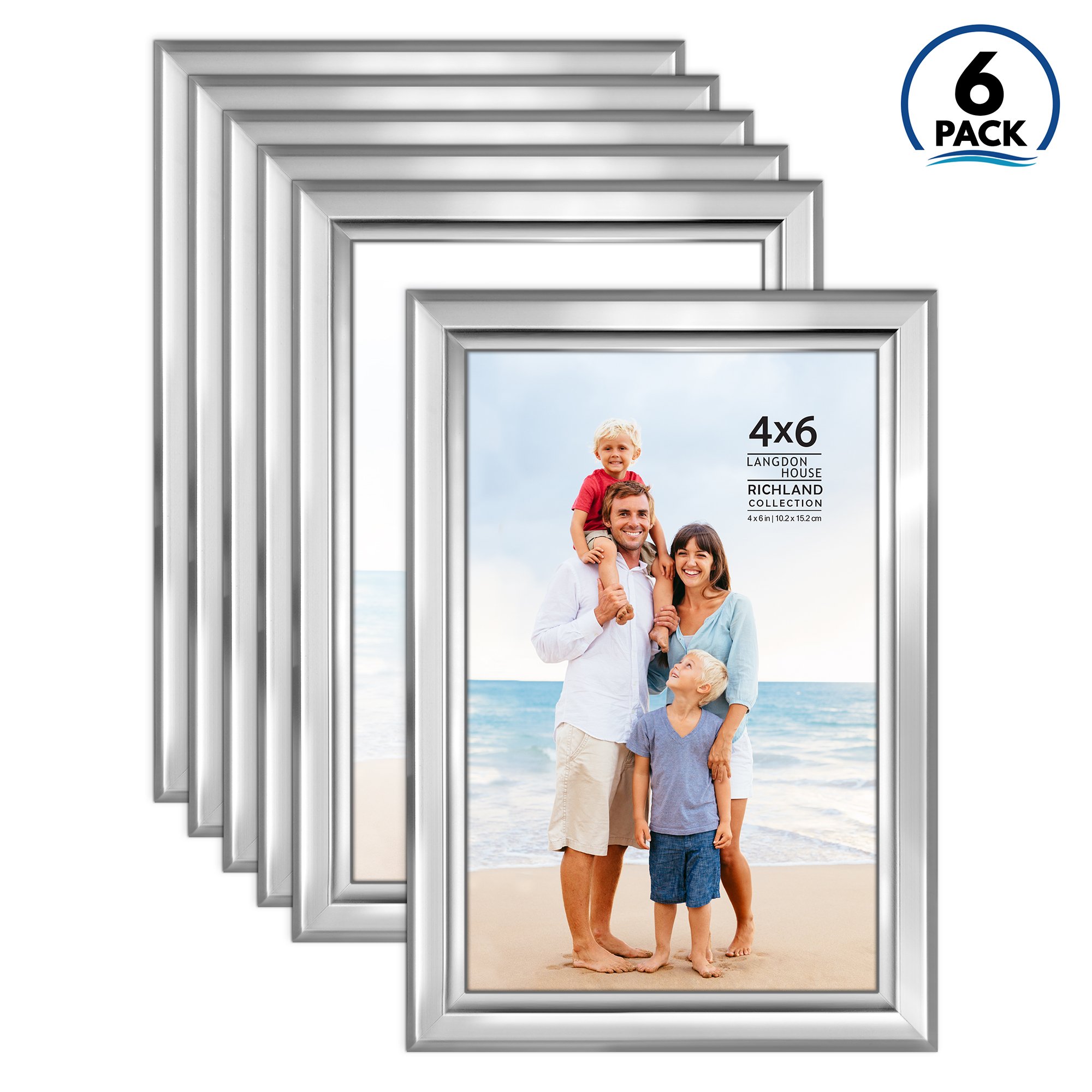 Wholesale Custom Decorative Picture Frame Moulding 4X6 5x7 8x10 8.5x11 Plastic Gold Wood Frames Silver Material Picture Frames