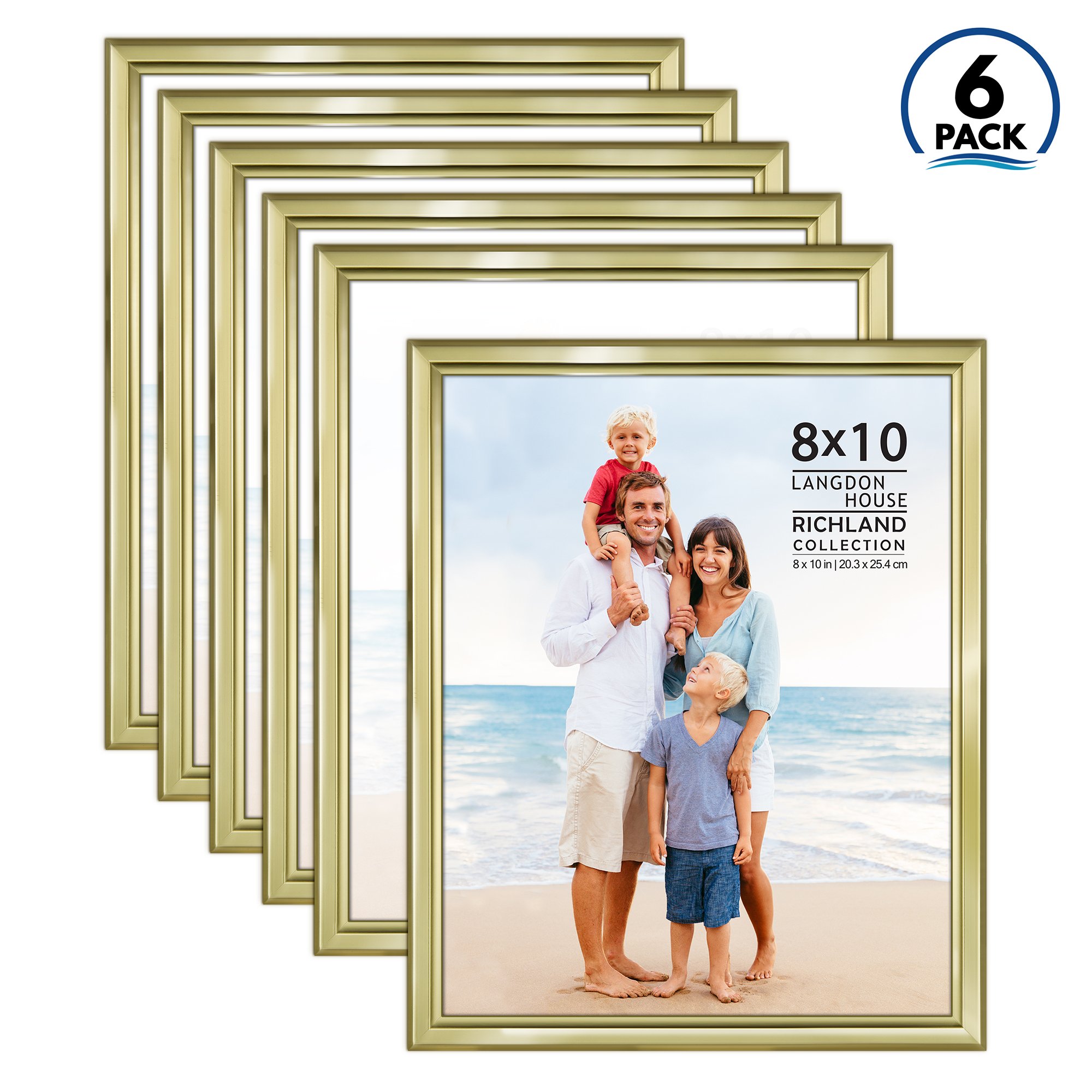 Wholesale Custom Decorative Picture Frame Moulding 4X6 5x7 8x10 8.5x11 Plastic Gold Wood Frames Silver Material Picture Frames