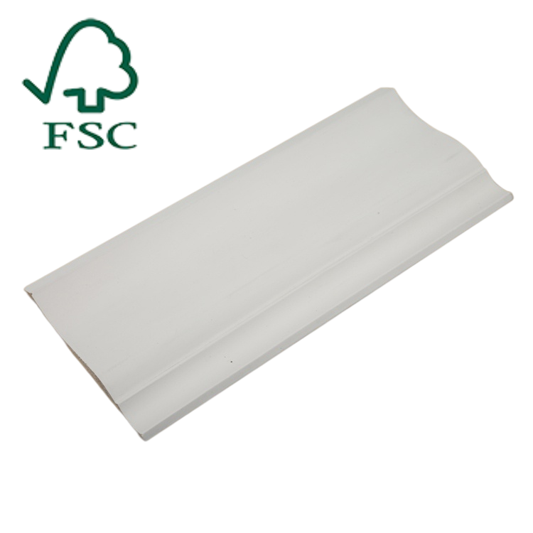 Solid Wood Radiate Pine Ceiling Crown Moldings Home Decorations Whole Sale White Gesso Primed Mdf Trim Molding