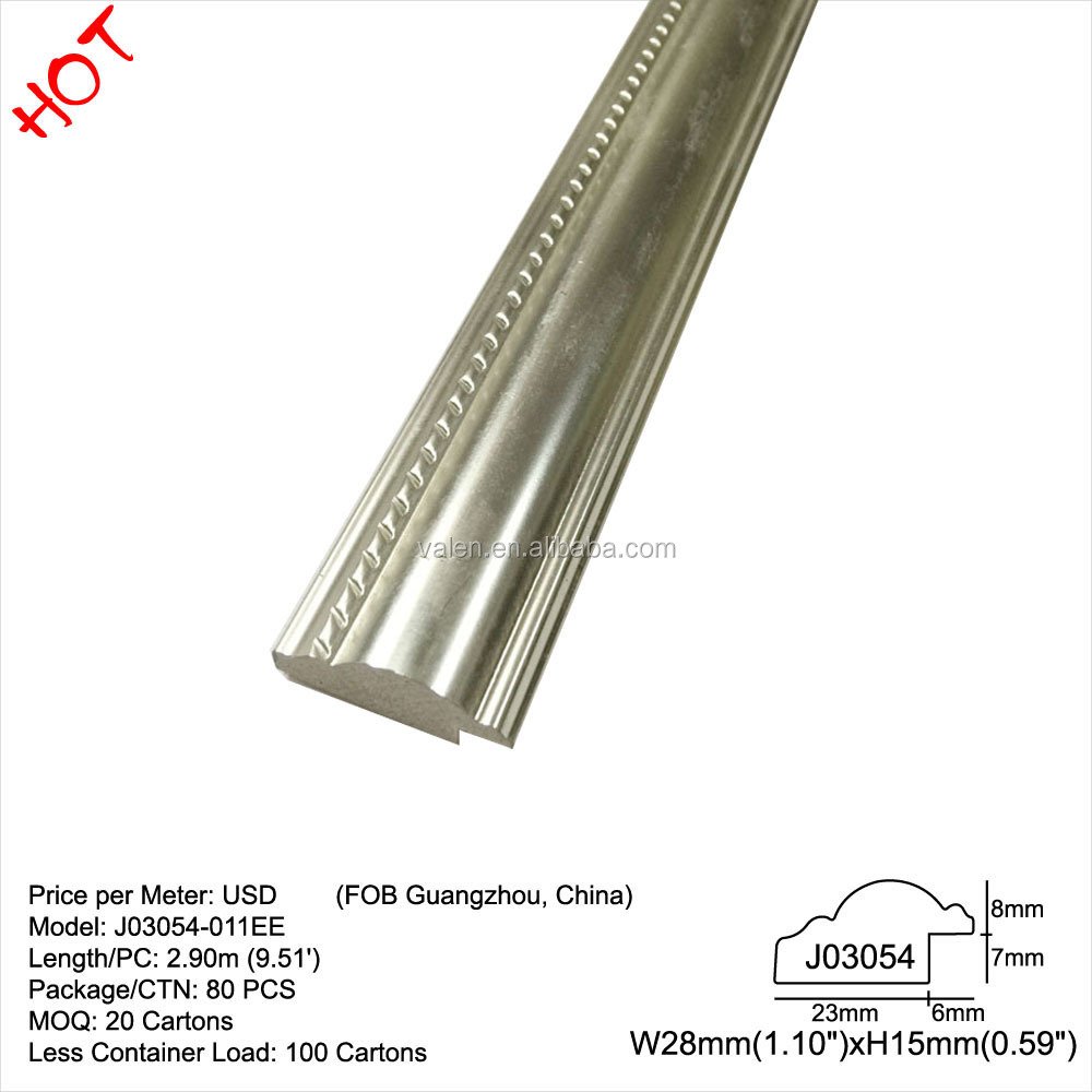 Guangdong Foshan Factory 3CM Small Plastic Picture Frame Profiles Moulding