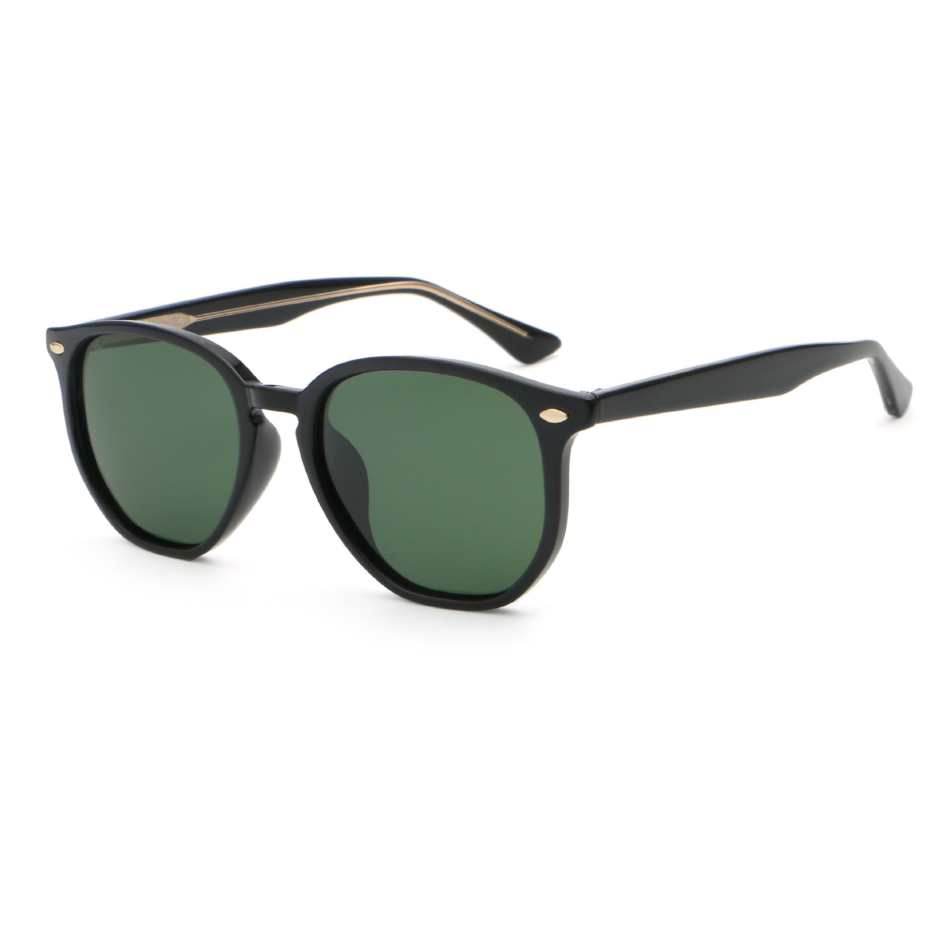 Wholesale Glasses Fashionable Sunglasses Uv400 Custom Polarized Round Sunglasses For Men 2025