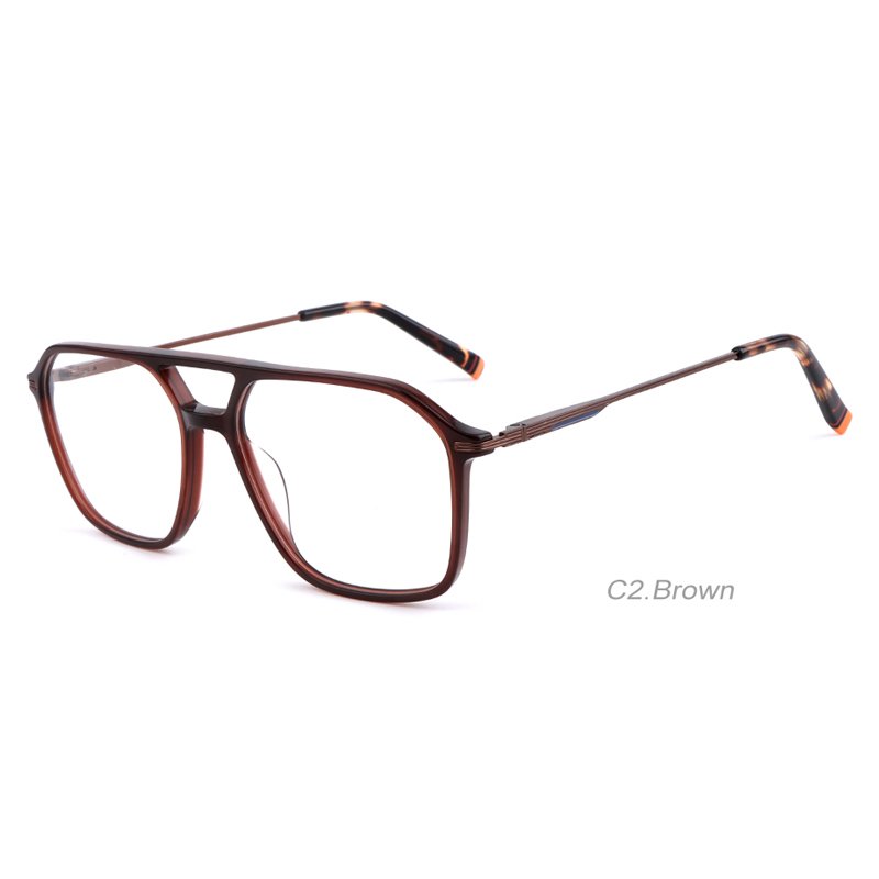Fashional design acetate and metal optical frame acetate optical glasses ready stock acetate eyeglasses