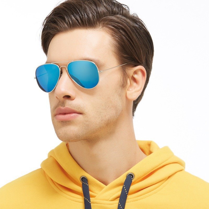 luxury retro double bridge classical designer men sun glasses famous brand designer polarized custom sunglasses 2025