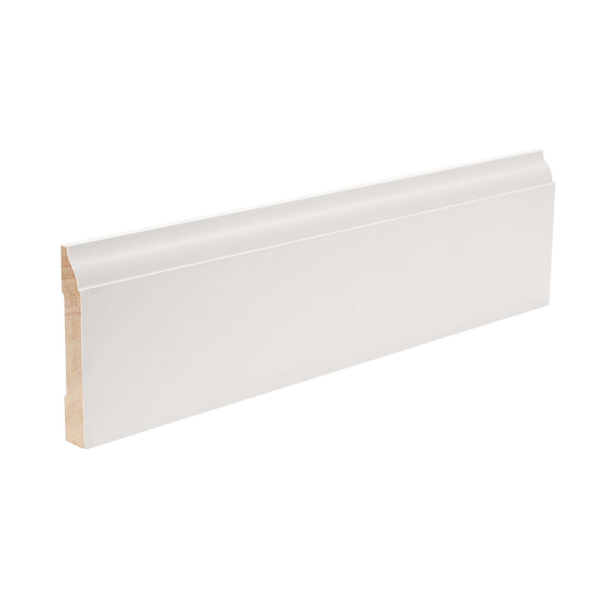 White Primer Pine door jamb architrave Split frame with Skirting Board