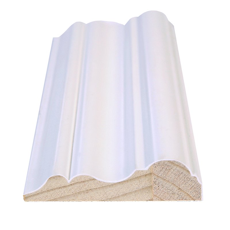 Hot Sale White Primed Paulownia Trim Moulding Wood Door Frame Moulding