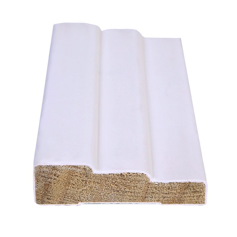 Hot Sale White Primed Paulownia Trim Moulding Wood Door Frame Moulding