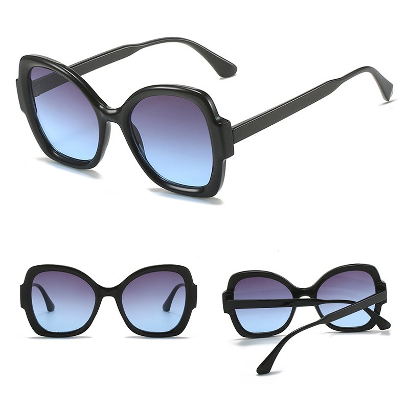 DL GLASSES Vintage Shade Sunglasses Oversized Square Eyewear Gradient Butterfly Sun Glasses Custom 2024 Valentine