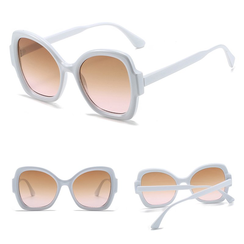 DL GLASSES Vintage Shade Sunglasses Oversized Square Eyewear Gradient Butterfly Sun Glasses Custom 2024 Valentine