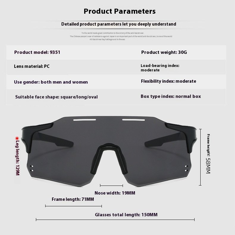 New Photochromic Cycling One Piece Frame Sun Glasses UV400 Bicycle Eye Protection Eyewear Road Bike Goggles Sport Sunglasses