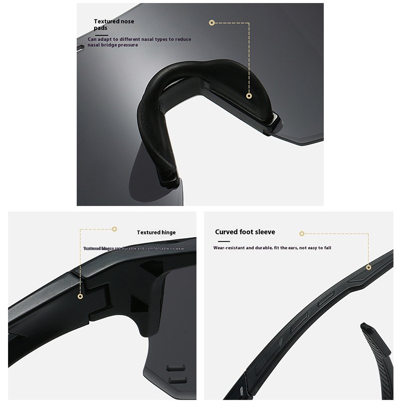 New Photochromic Cycling One Piece Frame Sun Glasses UV400 Bicycle Eye Protection Eyewear Road Bike Goggles Sport Sunglasses