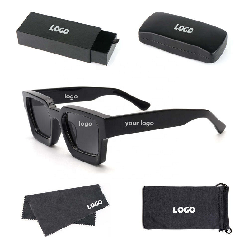 Top Sale Trending Sunglasses 2024 Lunnette De Soleil Homme Bulk Plasti Big Frame Square Sunglasses For Women