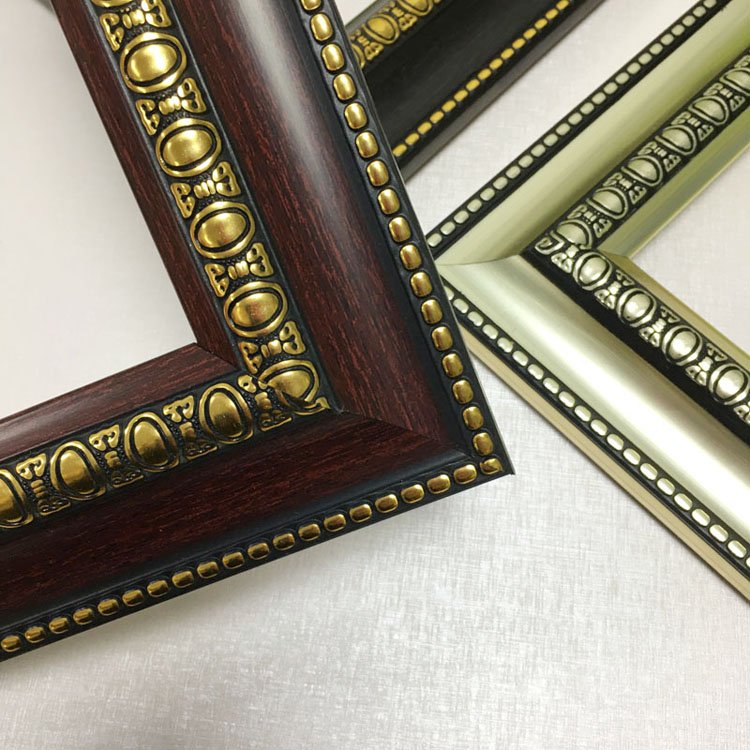 Ps Photo Frame Moulding Hot Selling Retro Plastic Customize Printing Plastic Painting Frame Mirror Photo Frame Moulding Profiles
