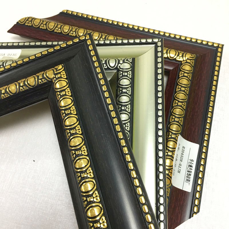 Ps Photo Frame Moulding Hot Selling Retro Plastic Customize Printing Plastic Painting Frame Mirror Photo Frame Moulding Profiles