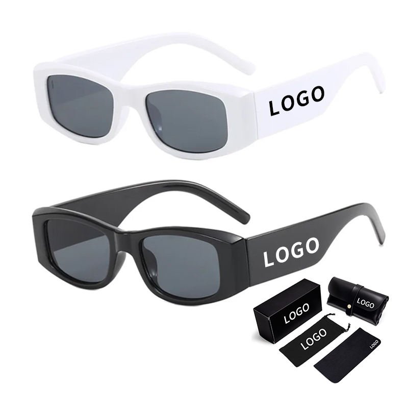 All Black Women'S Sunglasses Trending Women 2024 Mens Sunglasses Custom Logo Men Shades Luxury Brand Vintage Square Sunglasses