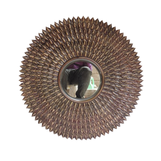 2023 Top Deal Handmade Modern Wood Wall Mirror Frame Customized round Shaped Designed for Home Use Exclusive by Exporters