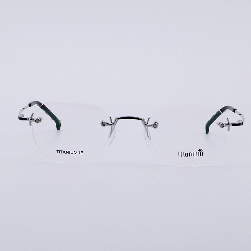 high quality fashion aluminum eyewear optical glasses frames rimless designer spectacles eyeglasses frames for men
