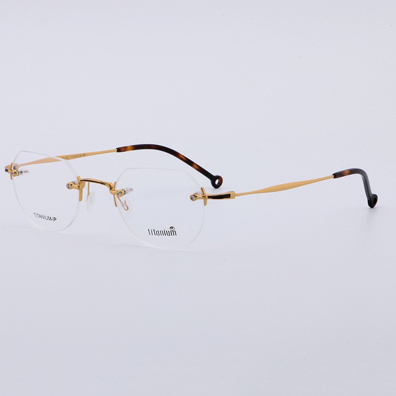 high quality fashion aluminum eyewear optical glasses frames rimless designer spectacles eyeglasses frames for men