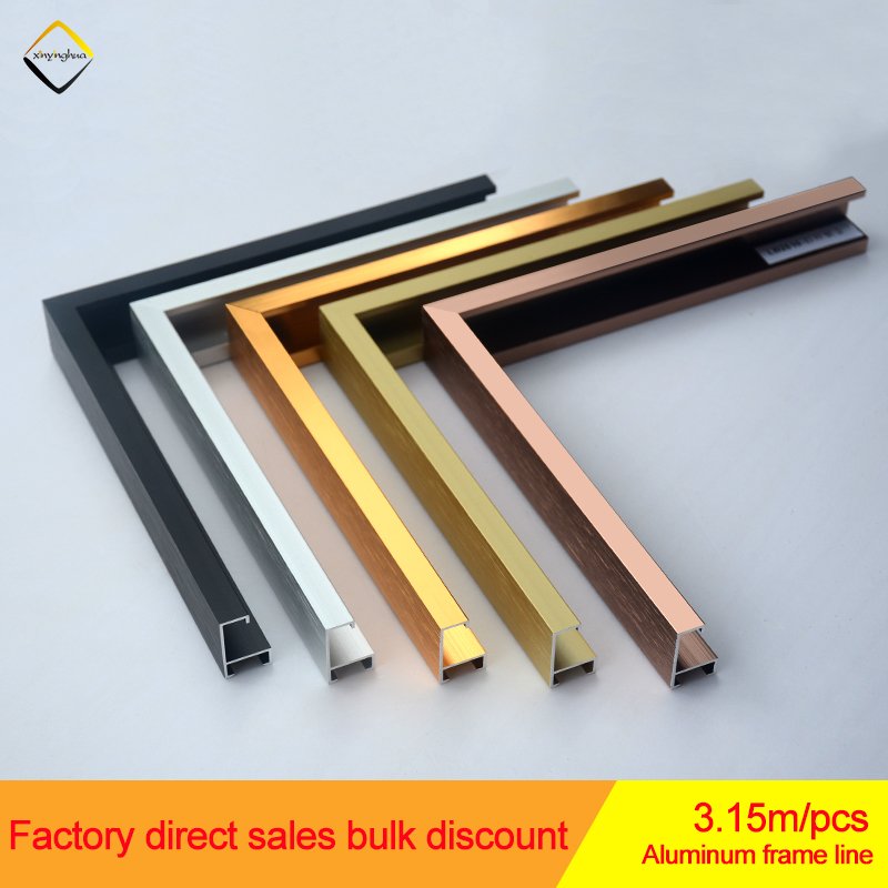 Hot New Arrival Home Decoration Bulk Dark Brown Moulding Photo Frame Moulding Frame Strips