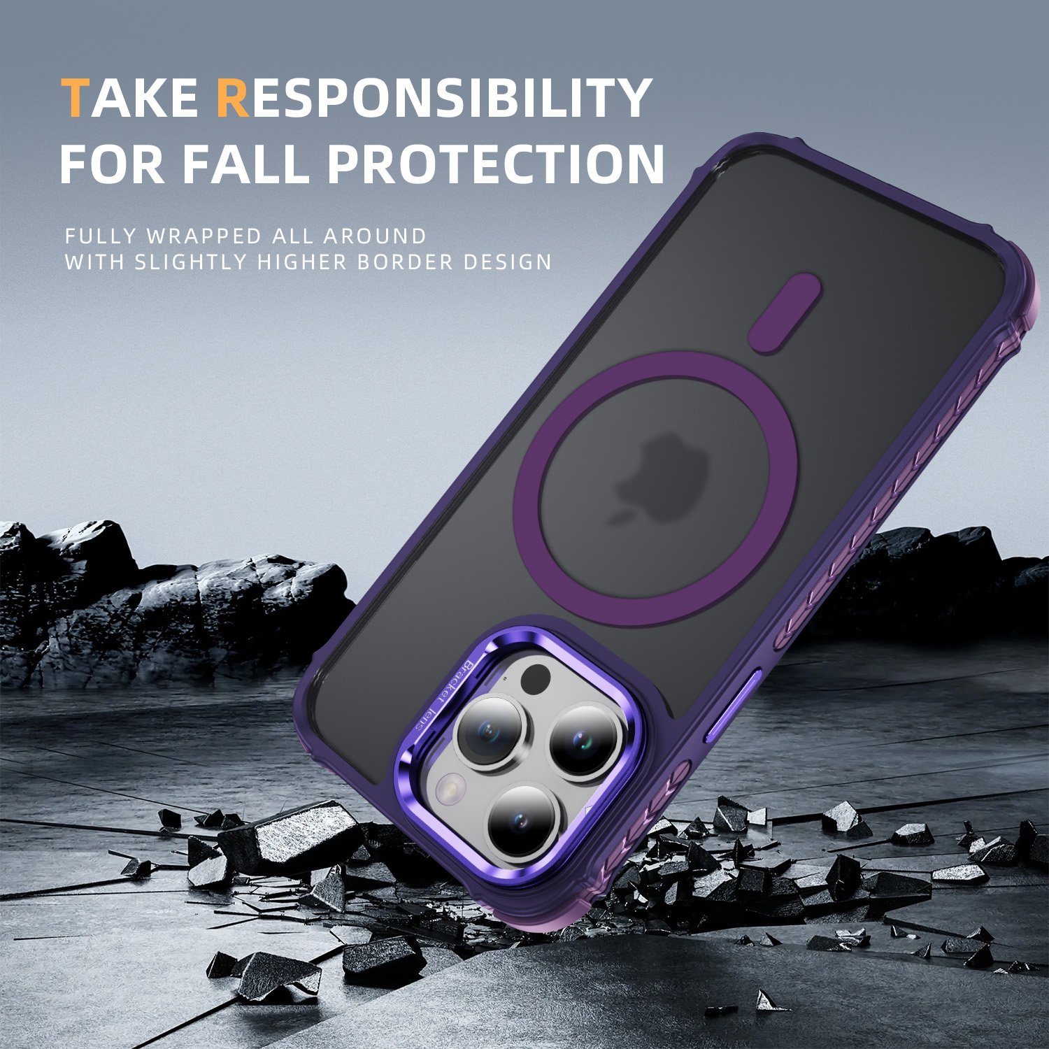 2024 new Mobile accessories Camera Frame holder magnetic Phone Back Case Cover With Stand for iphones 15 pro max 14 13 11