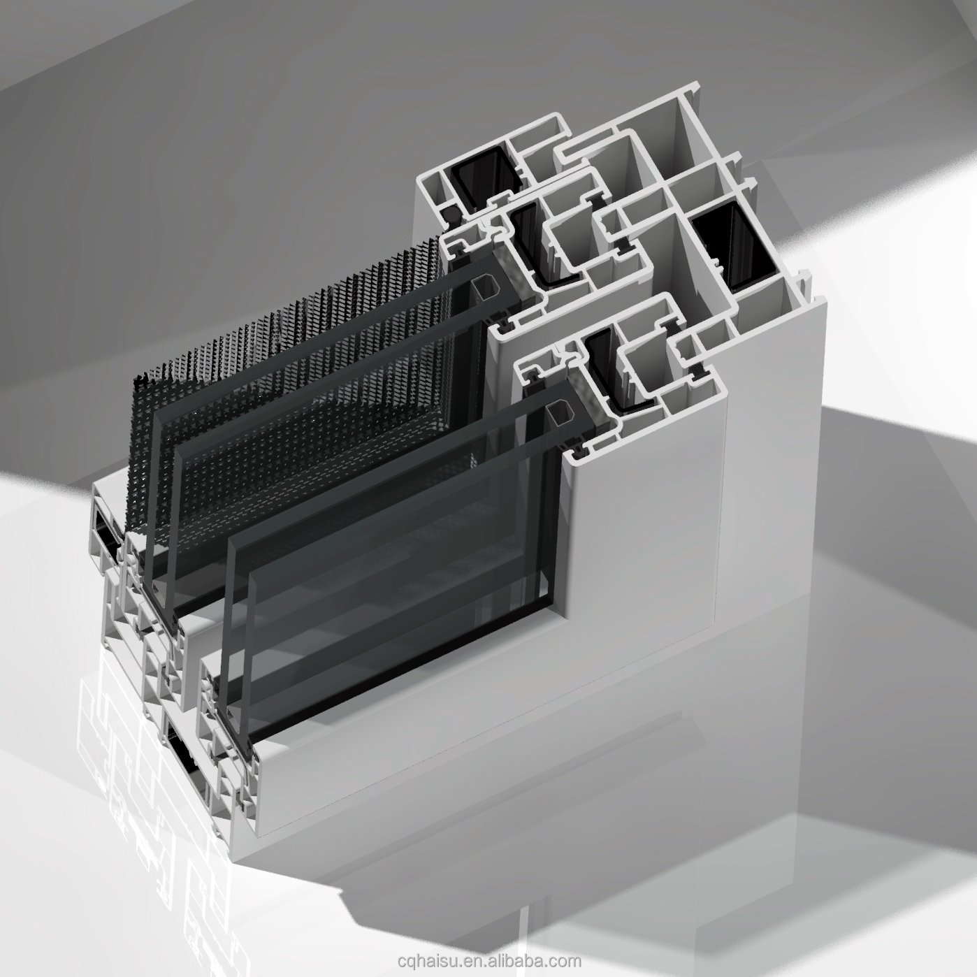 China Manufacturers' 88mm UPVC Profile OEM ODM Plastic Profiles for Building for Windows and Door Frames Moulding