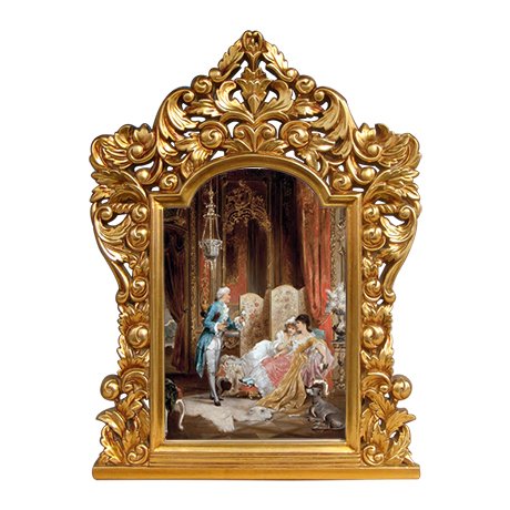Antique Moulding Ornaments Vintage Baroque PU Mirror Frame Decorations