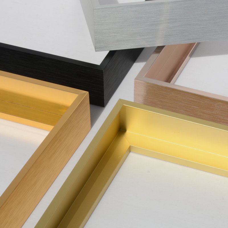 Factory Wholesale Customizable Size 4cm Height House Decor Aluminum Diploma Poster Frame Metal Picture Photo Frames Moulding