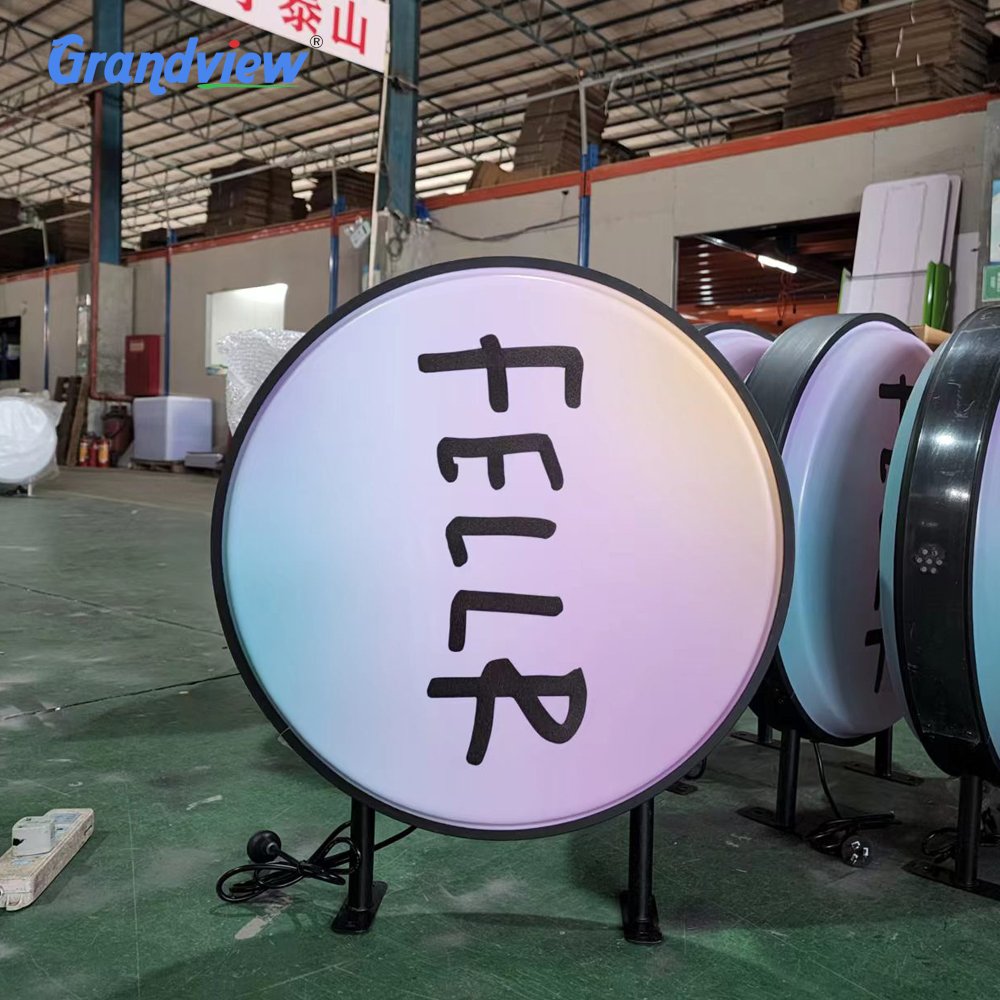 Wall mount rotating sign Led plastic double side mould-projection famous beer pub signage light box