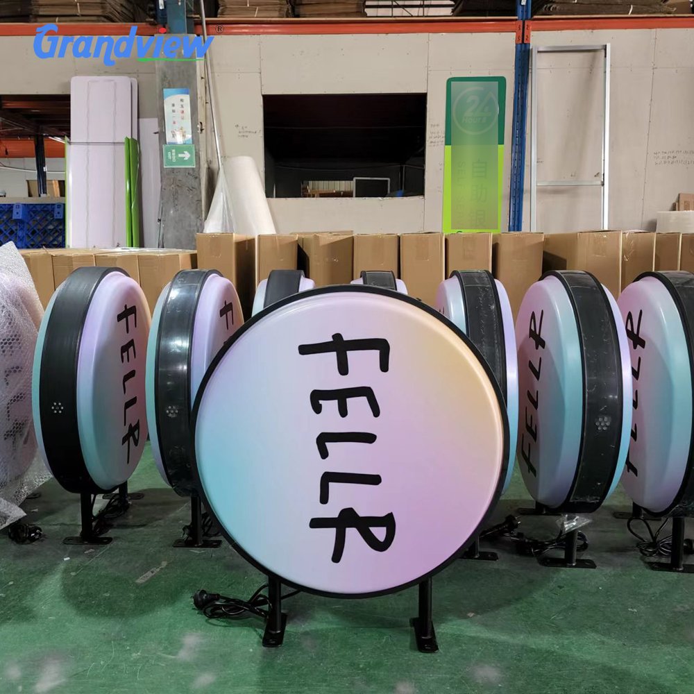Wall mount rotating sign Led plastic double side mould-projection famous beer pub signage light box