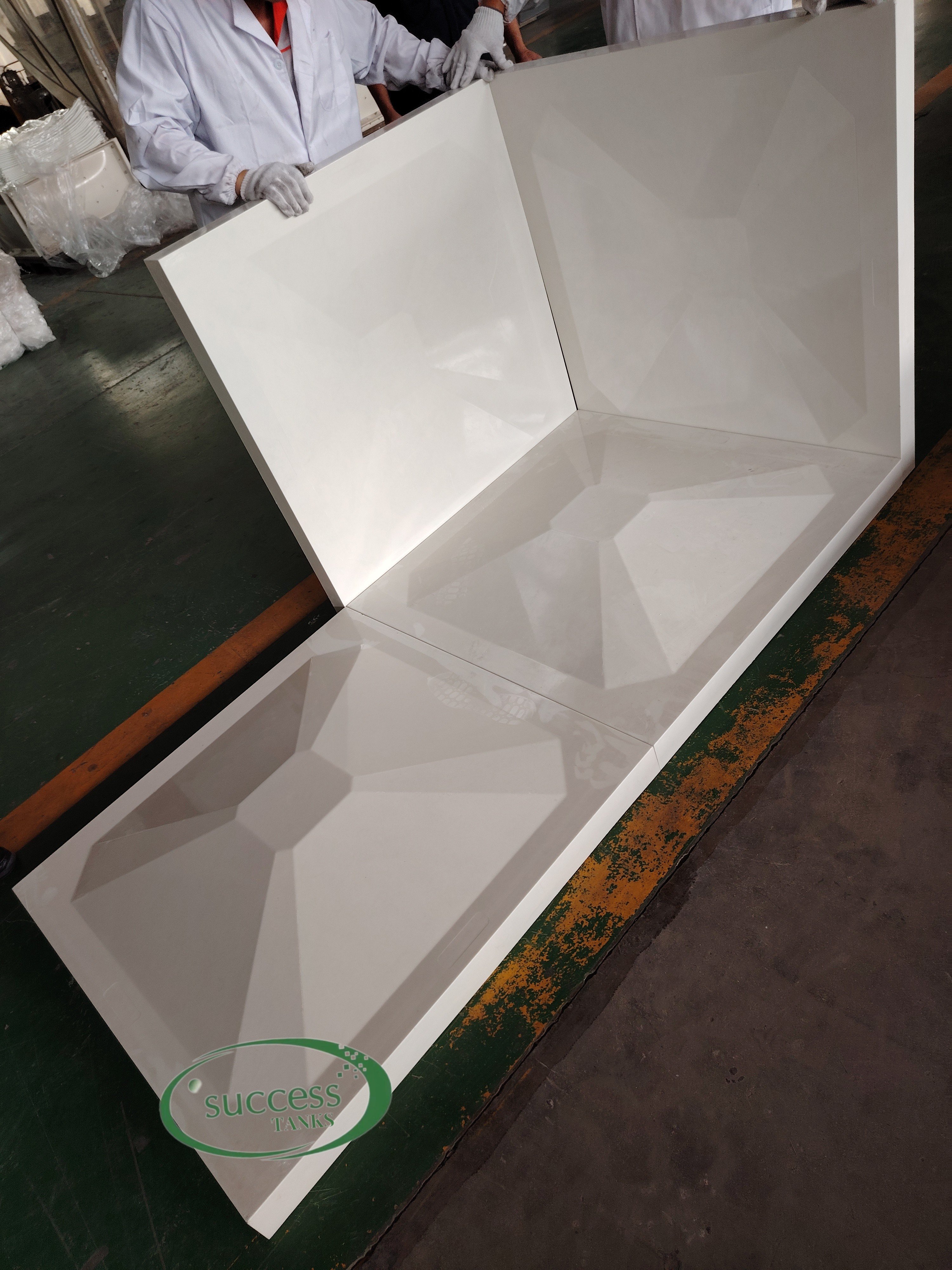 Assemble GRP/SMC water storage tank/container for emergency water