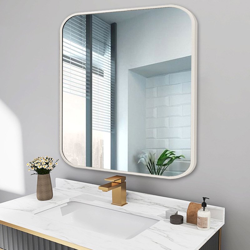 salon metal frame arched full-length floor dressing aluminum Black hairdressing salon mirror for decorative mirrors living room