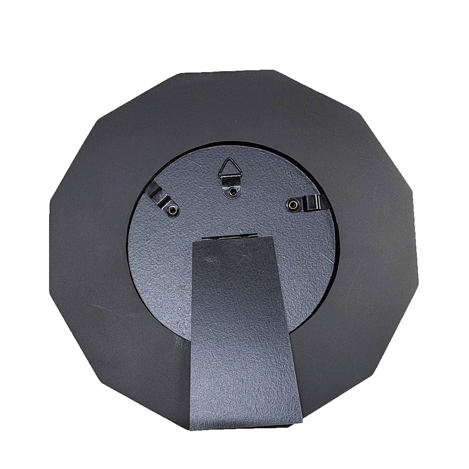 Black color round picture frame funny mdf mini christmas tabletop photo frame moulding wood photo frame