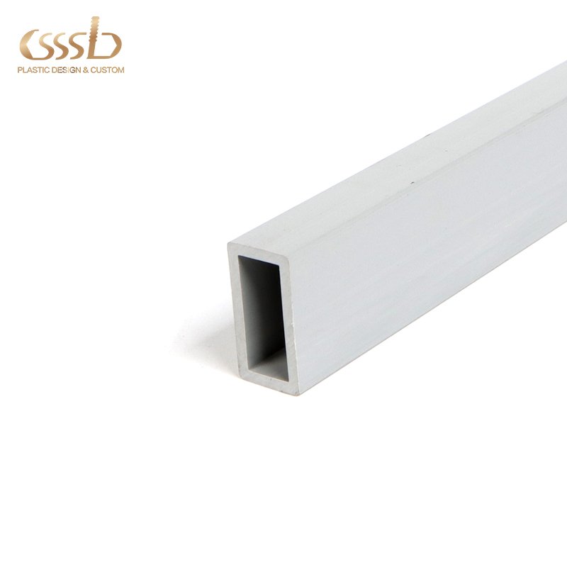 PVC rectangular grey tube for frame