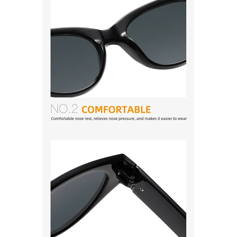 LeonLion Oval Vintage Sunglasses Women Small Frame Personality Glasses Women Simple Driving Eyewear Women Lentes De Sol Mujer