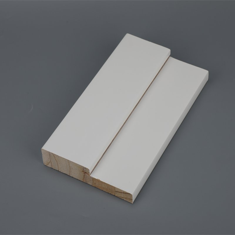 Interior Flat Primed Wood Door Jambs Decoration Line Suppliers Wooden Frame Moulding
