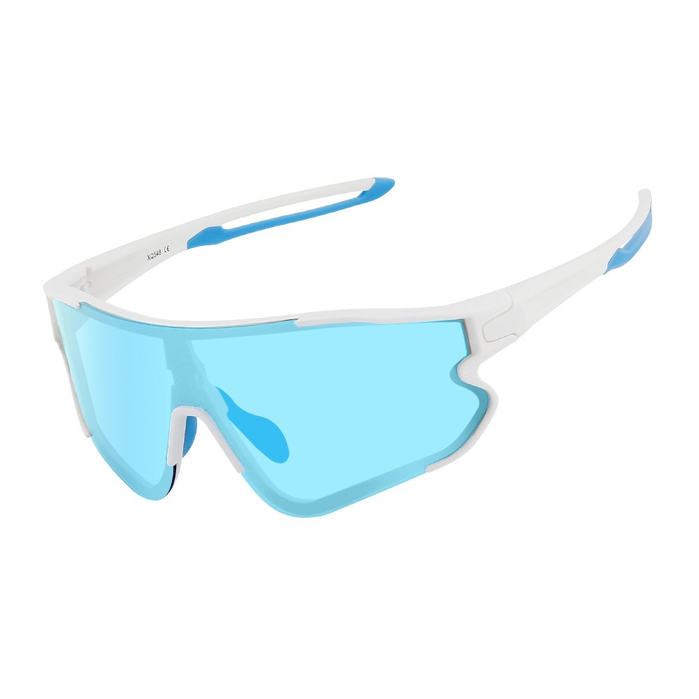 PC lens outdoor large frame sun glasses one piece lens colorful oversized sport eyewear sunglasses for women