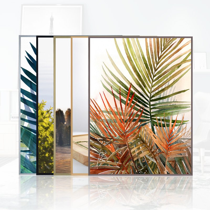 2022 Multicolor Home Furnishing Anodized Decorative Metal Picture Frame Molding Aluminum Alloy Photo Frames Moulding Profile