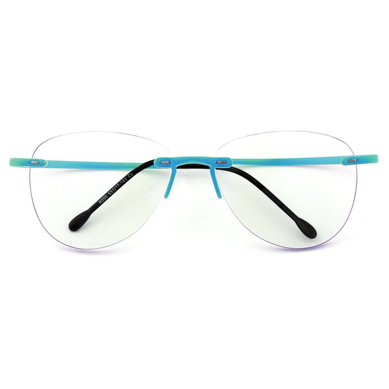 USA Fashion Cat Eye Glasses Frame Women Rimless Frames Glasses Optical