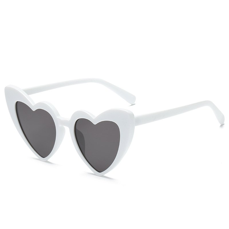 New heart shaped big frame fashionable women shades sun glasses designer luxury Sunglasses for ladies