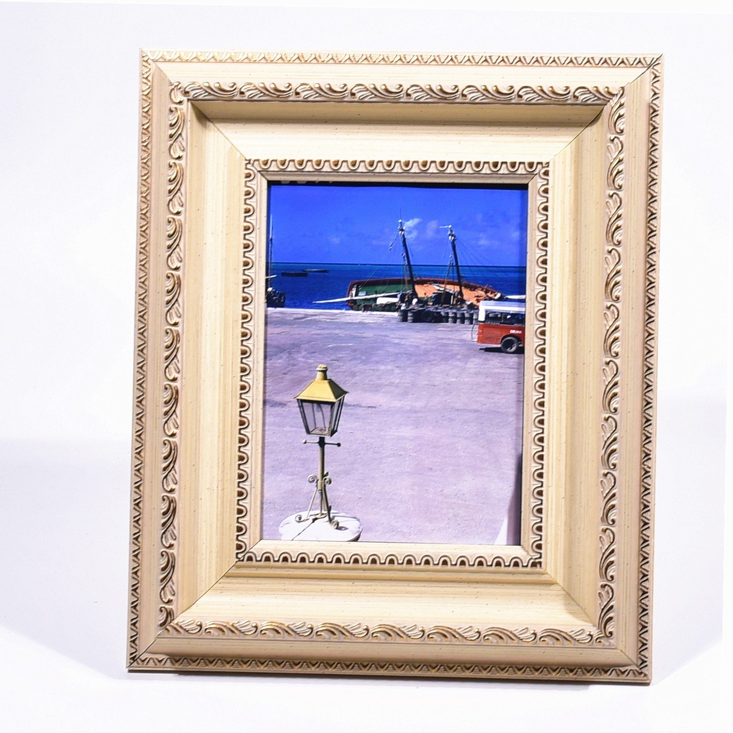 European style solid color Gold embellishments customized size display picture frames