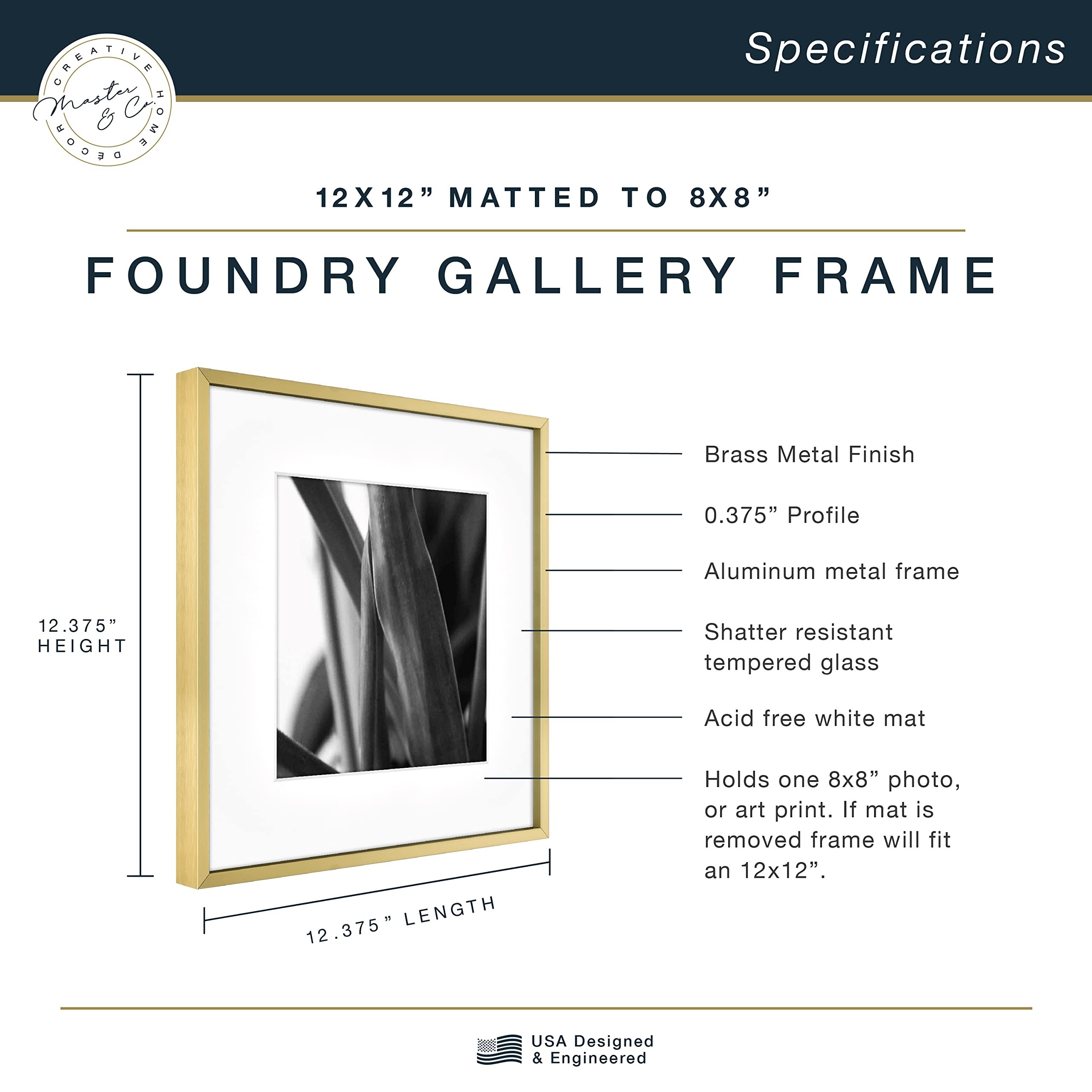Doremi Custom Design Decorative Aluminium Gold A Large Al Metal Picture Frame Modern Home Wall Decoration Frames with Logo