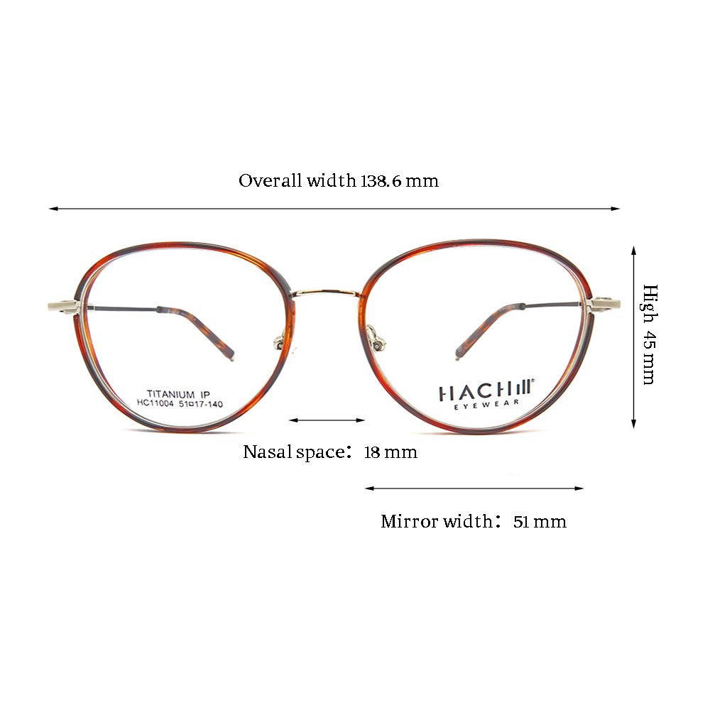 2024 Fashion eyeglasses transparent high quality titanium spectacle frame for women