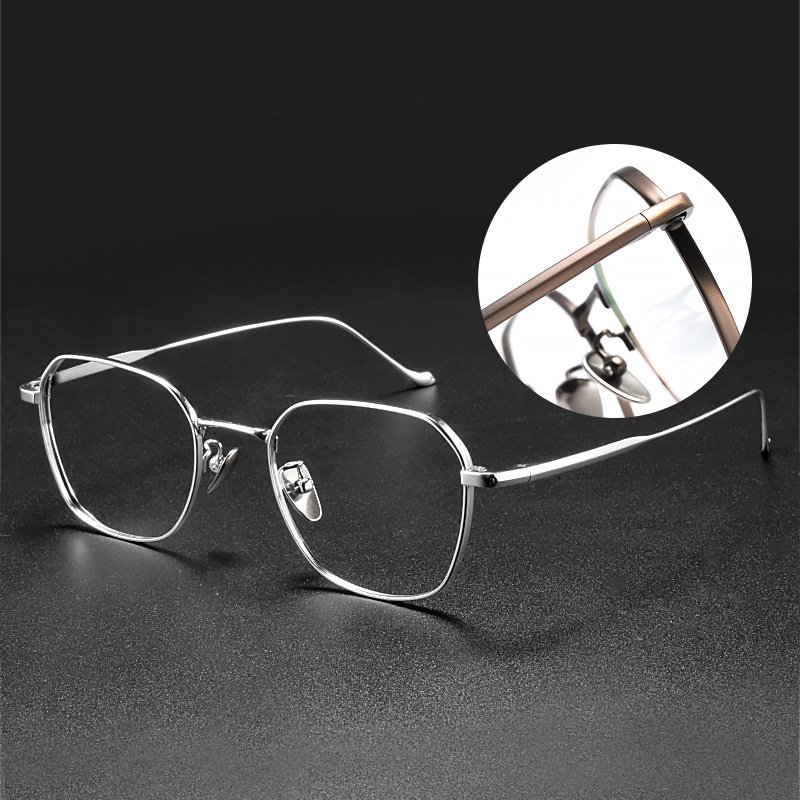 Glazzy Titanium Ultralight Vintage Retro Frame Myopic Prescription Eye Glass Frames Eyewear Glasses Eyeglasses