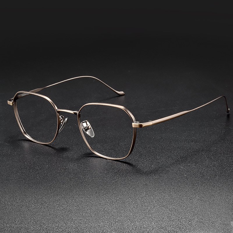 Glazzy Titanium Ultralight Vintage Retro Frame Myopic Prescription Eye Glass Frames Eyewear Glasses Eyeglasses