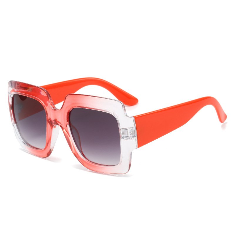 Dark Shade Designer Vintage Famous Brands Top Quality Oversized Men Wholesale Women Custom Logo 2024 Square Sunglasses