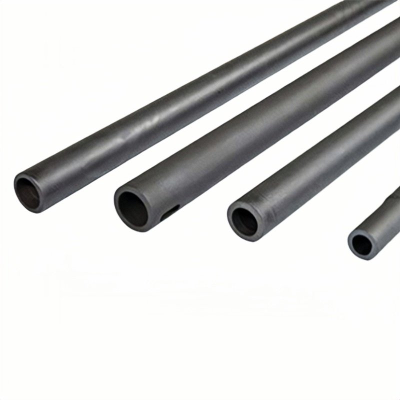 High Temperature Refractory SiSiC SiC Silicon Carbide Ceramic Kiln Roller Cylindrical Pipe Frame Beam Tube Heater Round Rod